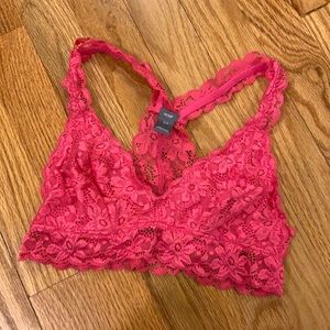 Aerie Pink Lace Bralette